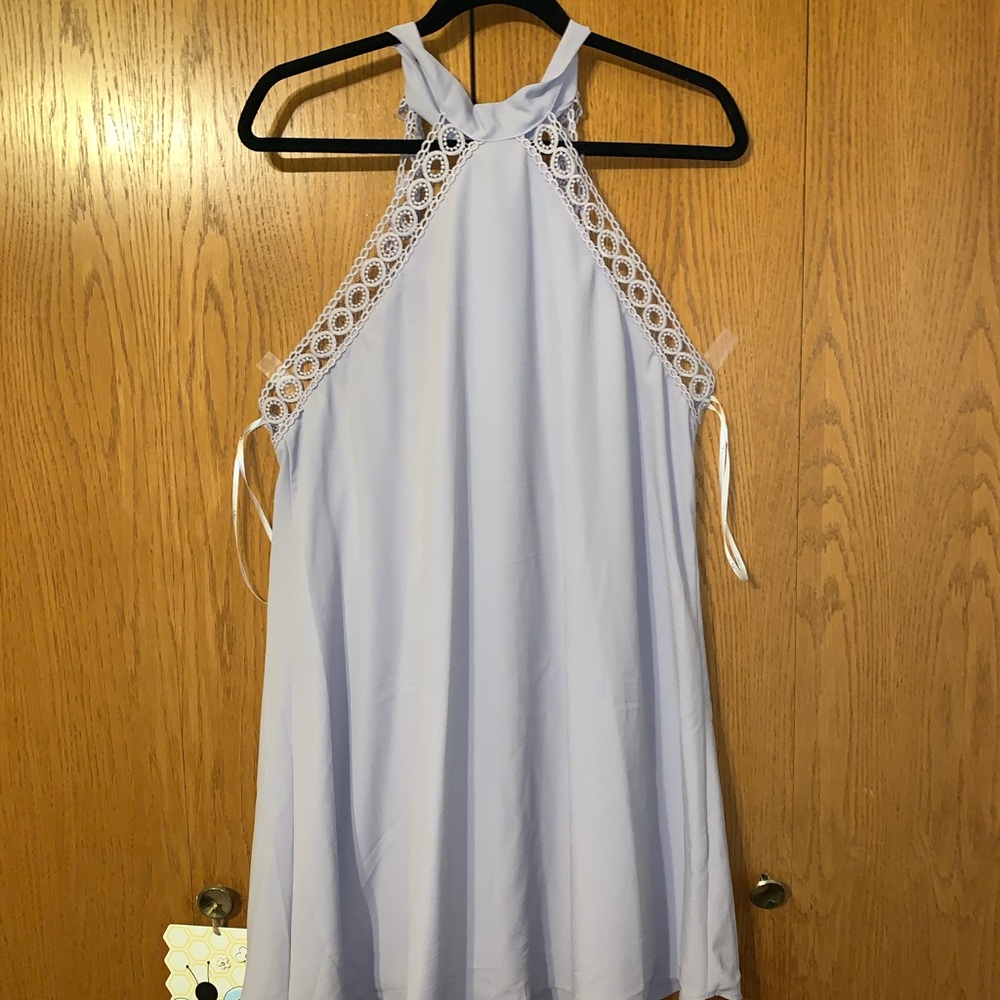 Lavender Open Back Dress
